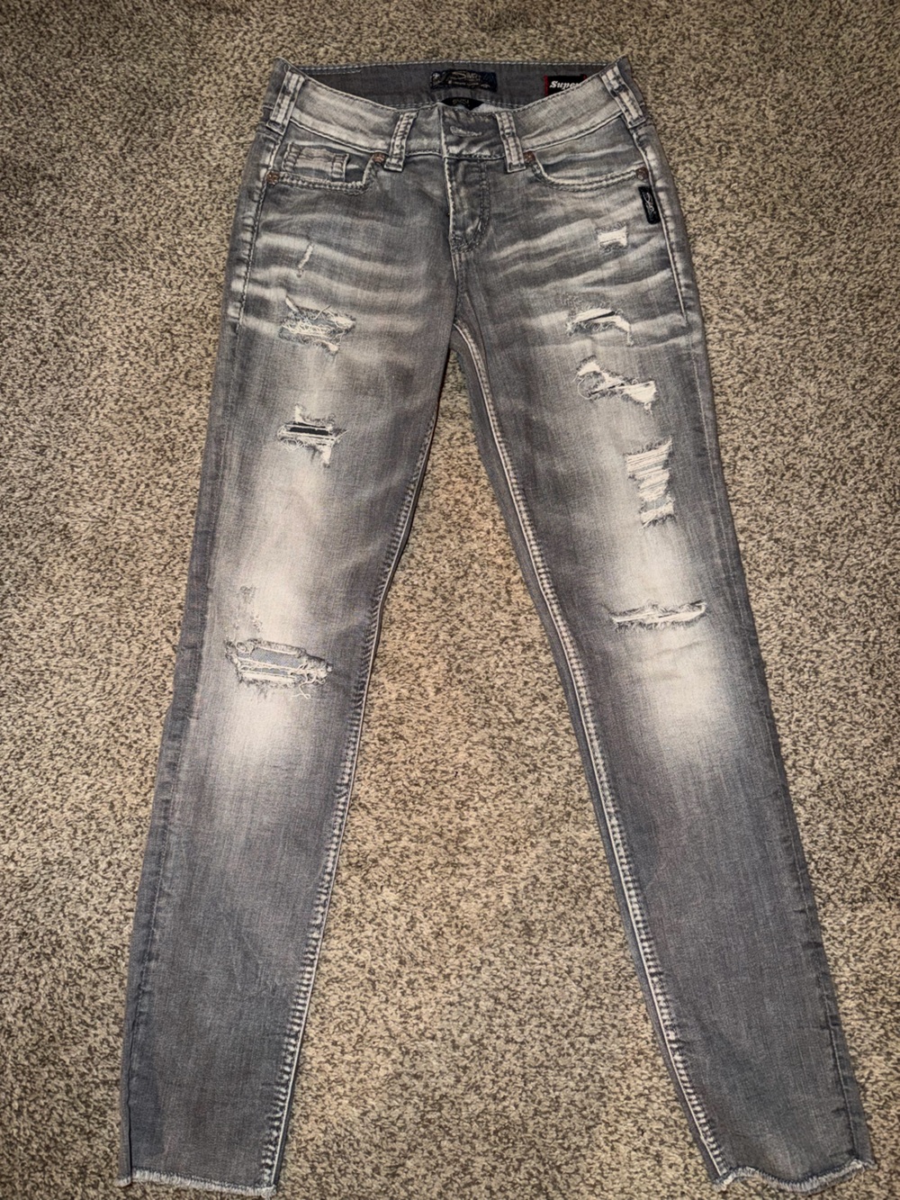 Silver Jeans Light Gray Slim Fit Jeans